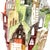 Abstract Central Park View - Architectural Colorful Watercolor Painting on Paper by Maria C. Bernhardsson For Sale - Image 3 of 6