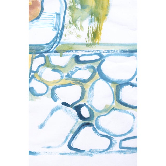 2000 - 2009 Nude Cowboy and His Guitar - Figurative Abstract on Paper For Sale - Image 5 of 6