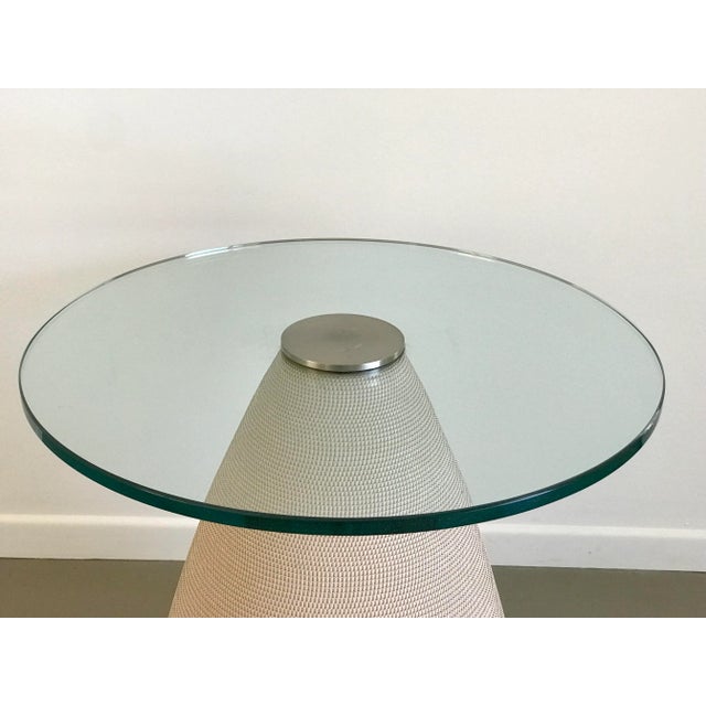 Postmodern 1980s Postmodern Corrugated Cardboard Side Table by Flute, Chicago For Sale - Image 3 of 13