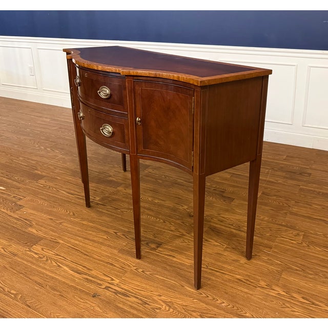 56” Hepplewhite Style Sideboard by Leighton Hall - Showroom Sample For Sale - Image 11 of 13