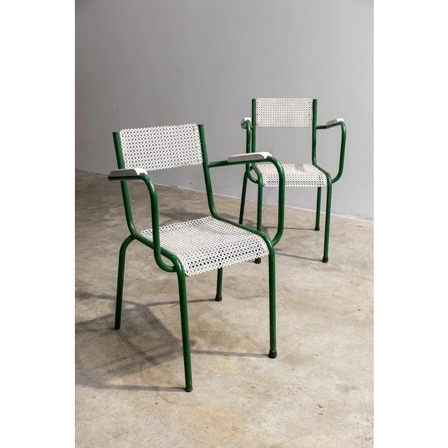 Set of Metal Garden Armchairs, 1960s For Sale - Image 12 of 13