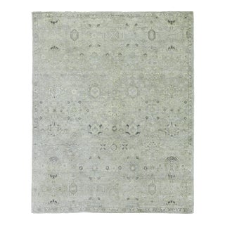 Exquisite Rugs, Evie, Hand Knotted, Wool, Gray & Beige - 8'x10' For Sale