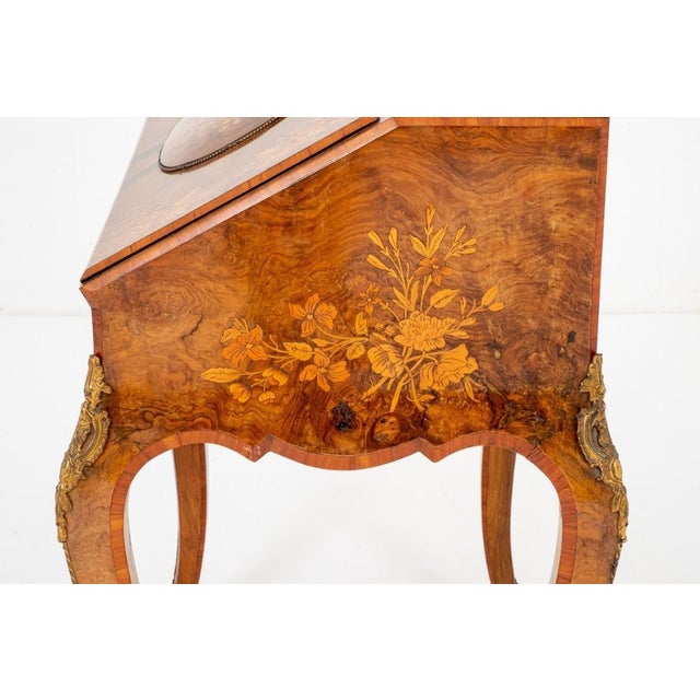 French Desk Happiness on the Day in Walnut, 1860s For Sale - Image 14 of 18