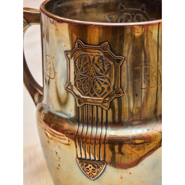 This beautiful Art Nouveau wine or champagne cooler is an elegant example of late 19th and early 20th century arts and...