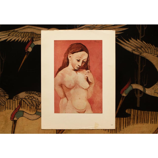 1948 After Pablo Picasso "Woman With Long Hair", First Edition Parisian Offset Lithograph For Sale In Dallas - Image 6 of 11