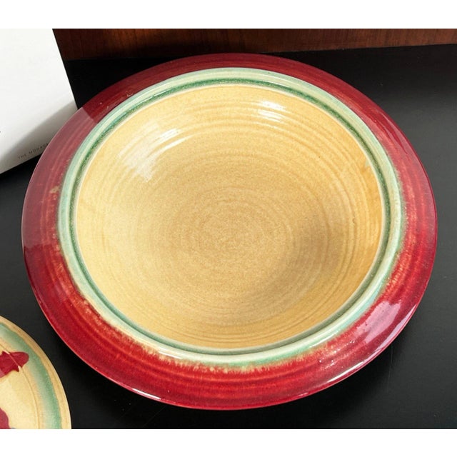Ceramic Vintage 1980's Postmodern Ceramic Casserole / Serving Bowl For Sale - Image 7 of 7