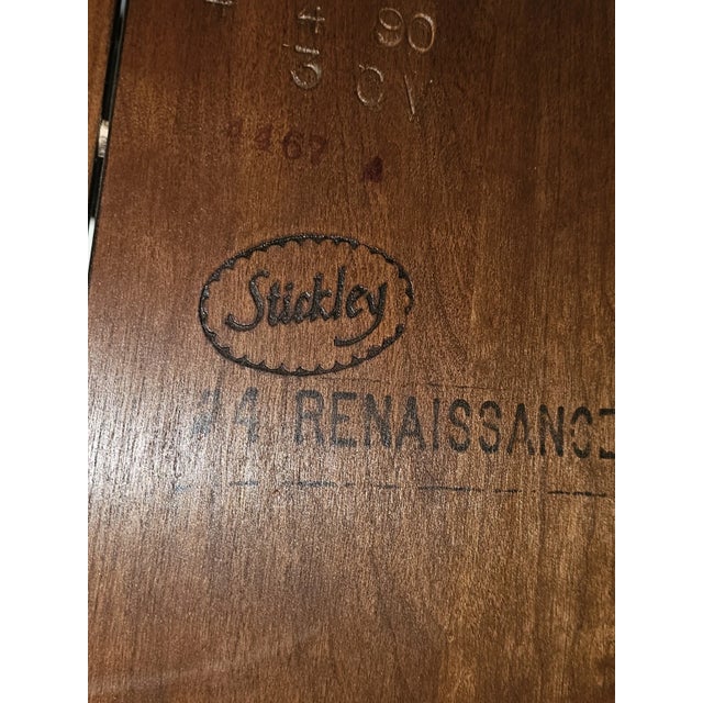 Brown Late 20th Century Stickley Oval Solid Mahogany Dining Table Queen Anne Style For Sale - Image 8 of 8