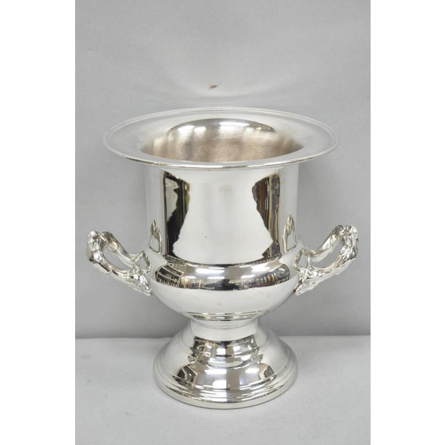Vintage Newport Gorham Silver Plated Trophy Cup Urn Champagne Chiller Ice Bucket For Sale - Image 14 of 14