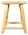 Vintage Rustic Stool in Elm For Sale