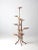 This captivating mid-20th-century plant stand features a metal frame designed to resemble bamboo, supporting nine wooden...