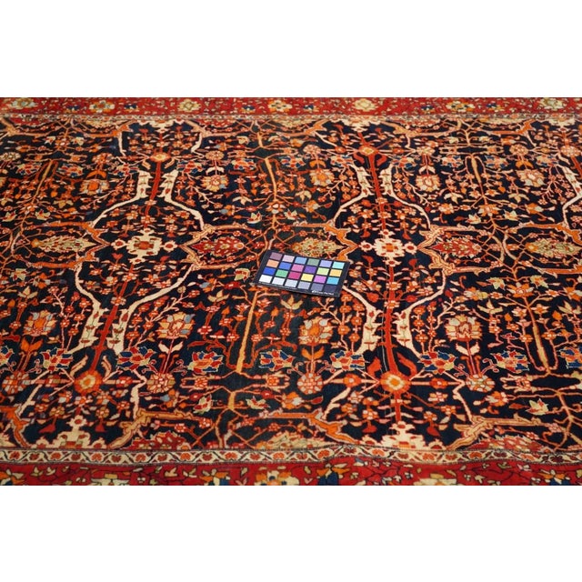 Antique Farahan Sarouk Rug 4'2'' x 6'7'' For Sale - Image 11 of 11
