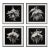 48" X 48" - Art Wall Installation 'Brugmansia Flowers' - Set of 4 - Limited Edition Botanical Photograph Prints For Sale
