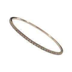 18kt White Gold Diamond Bangle with diamonds weighing approximately 1.20 cts. This 18kt Diamond Bangle is also available...