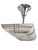 Mid 20th Century French Modernist Art Deco Billiard Chandelier Highly Polished Nickel & GlassRods For Sale - Image 10 of 18