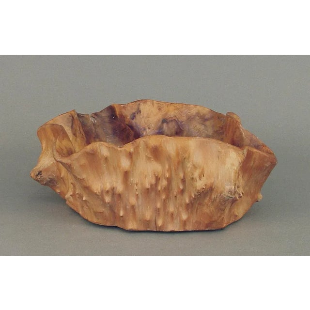 Vintage Burl Wood Bowl For Sale - Image 13 of 13