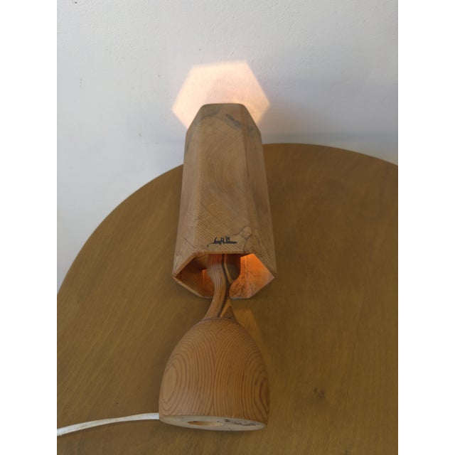 1990s Wooden Table Lamp by Leif Wikner for Persåsen For Sale - Image 5 of 15