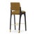 Arches II Bar Stool in Muted Brown and Black Lacquered from Insidherland For Sale - Image 4 of 6