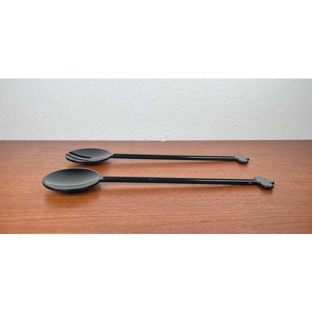1980s German Postmodern Salad Servers from Leonardo, 1980s, Set of 2 For Sale - Image 5 of 14
