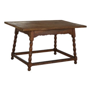 French Modern Rectangular Desk or Dining Table in Pine, 1900s For Sale