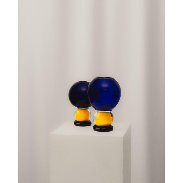1990s Murano Glass Vases, 1990, Set of 2 For Sale - Image 5 of 5