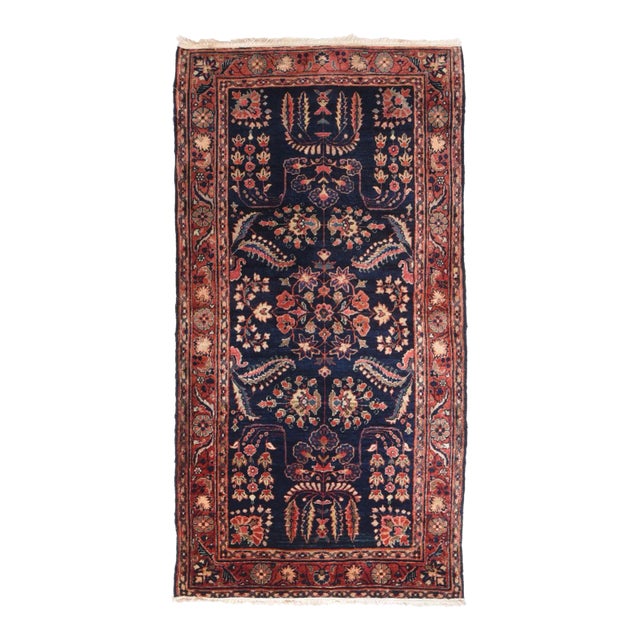 Antique Mohajeran Sarouk Rug 2'9'' x 5'2'' For Sale
