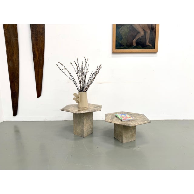 Italian Marble Coffee Tables, 1970, Set of 2 For Sale - Image 3 of 18