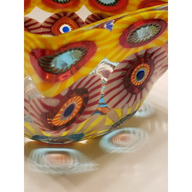 Mario Formentello Murano Glass Bowl Murrine Mosaic Millefiori Signed For Sale - Image 16 of 16