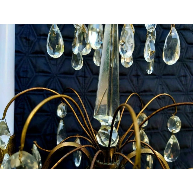 Royal Blue C1820 Antique Russian Neoclassical Ormolu W/ Royal Blue Glass Girandoles/ Candelabra For Sale - Image 8 of 13