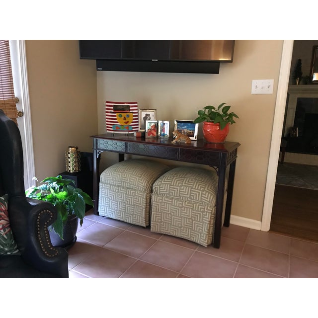 1980s Chippendale Drexel Console For Sale - Image 11 of 11