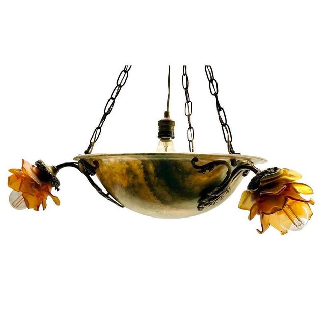 Alabaster Hanging Light, 1932 For Sale - Image 10 of 14