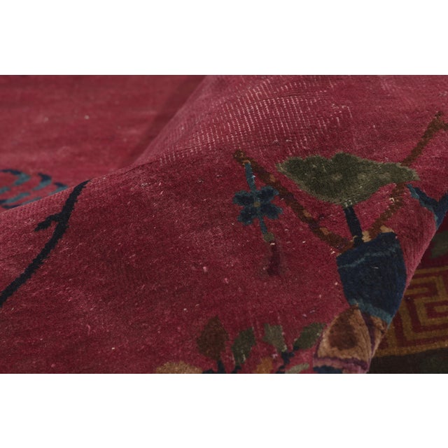 Antique Chinese Art Deco Rug, 09'00 X 11'08 For Sale In Dallas - Image 6 of 10