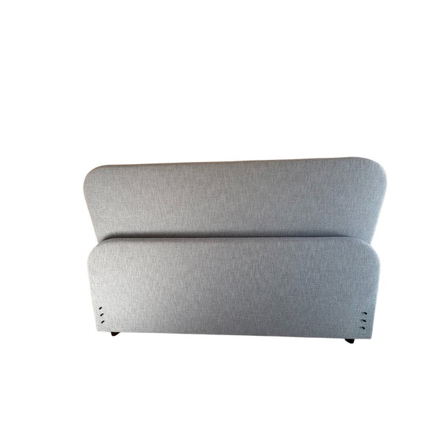 Arhaus Arhaus Upholstered King Bed – Grey Weave – Open Box For Sale - Image 4 of 9