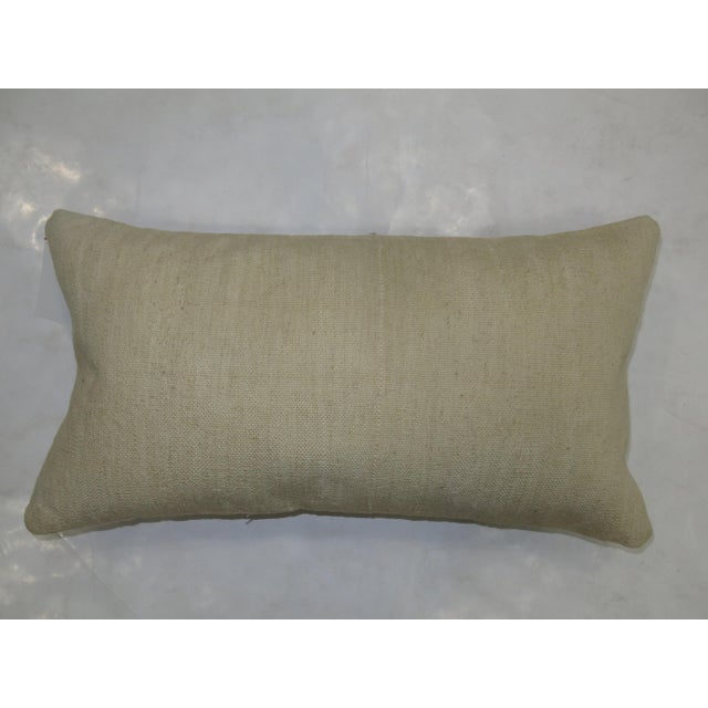 Cream Lumbar Kilim Pillow For Sale - Image 4 of 5