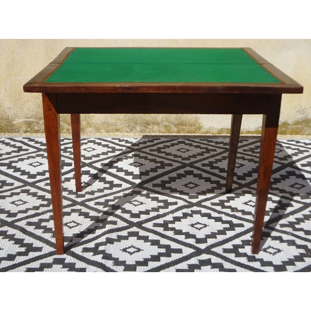 Antique Game Table in Walnut, 1800s For Sale - Image 3 of 18