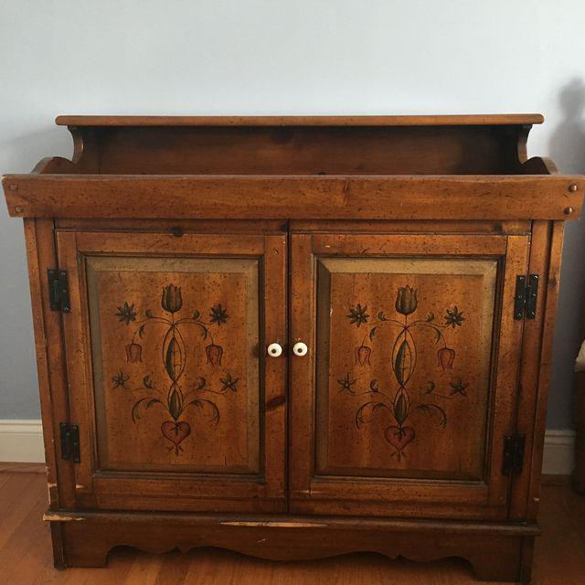 Stereo Cabinet Dry Sink | Chairish