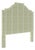 Nina Headboard in Schumacher Creeping Fern, Moss - Full For Sale