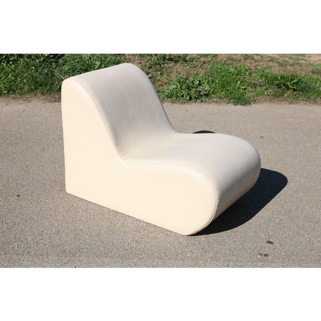 Vintage Faux Leather Lounge Chairs, 1970s, Set of 2 For Sale - Image 12 of 18