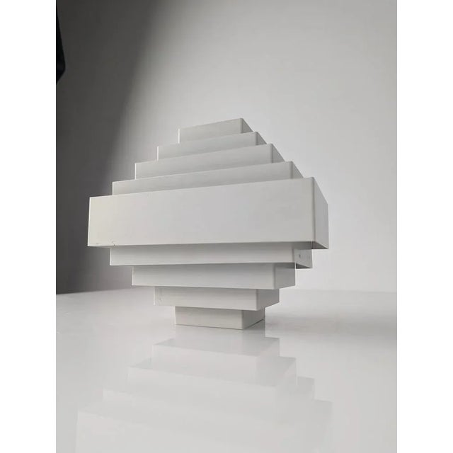 White Vintage Wall Lamp attributed to Jules Wabbes, 1960s For Sale - Image 8 of 8