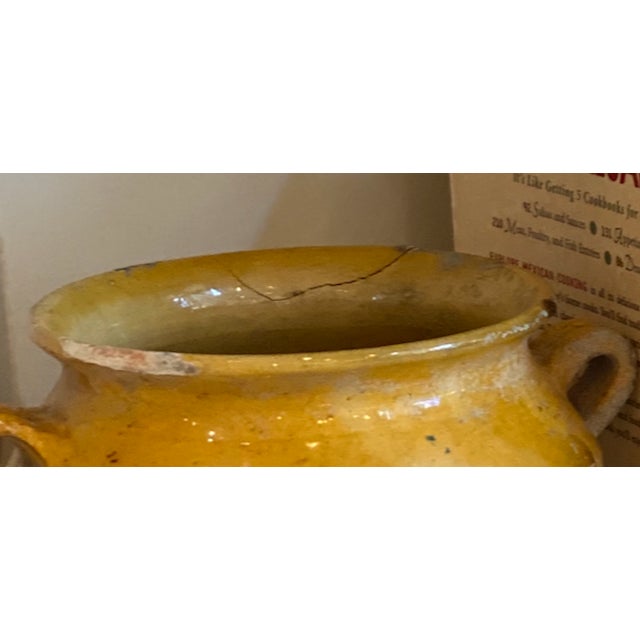 Late 19th French Confit Pot With Mustard Glaze For Sale - Image 4 of 6