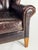 2010s Vintage Mitchell Gold + Bob Williams Gustave Genuine Leather Wing Chair For Sale - Image 5 of 12