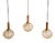 Amber Bubble Glass Pendant Light by Helena Tynell for Glashütte Limburg, 1970s, Set of 3 For Sale