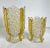 Set of Early American Starburst Amberette Button Glass Vases For Sale In Los Angeles - Image 6 of 9
