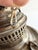 The Meteor Silver Repousse Antique Oil Lamp, Converted to Electric For Sale - Image 15 of 18