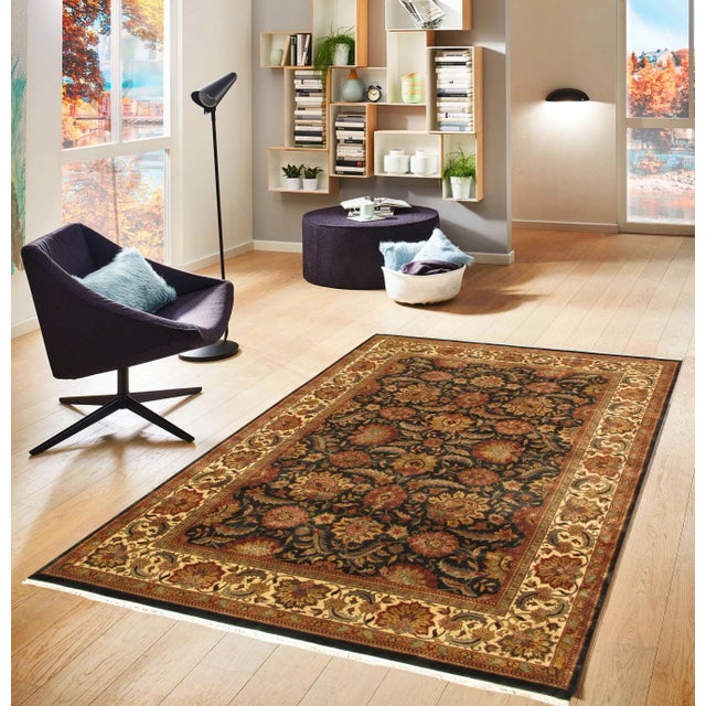 2020s Pasargad Home Agra Lamb's Wool Area Rug, 10' 2" X 14' 0", Green For Sale - Image 5 of 6