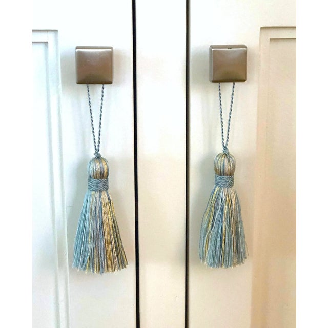 Petite Turquoise Tassels a Pair Chairish