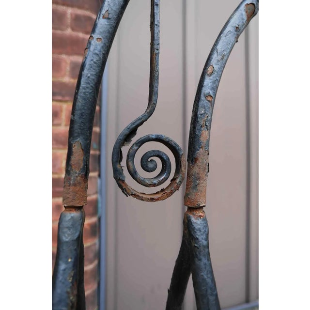 Early 20th Century Garden Entryway - Ornamental Arched Wrought Iron For Sale - Image 5 of 6