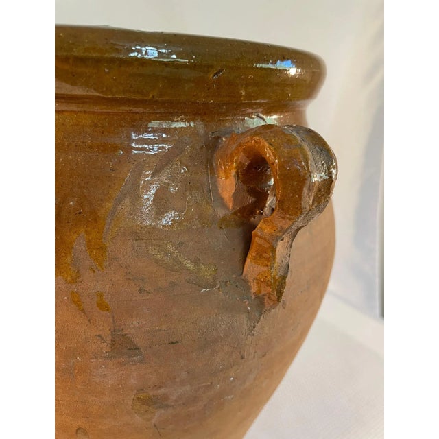 Late 19th Century Antique Spanish Earthenware Olive Jar / Jug For Sale - Image 4 of 12