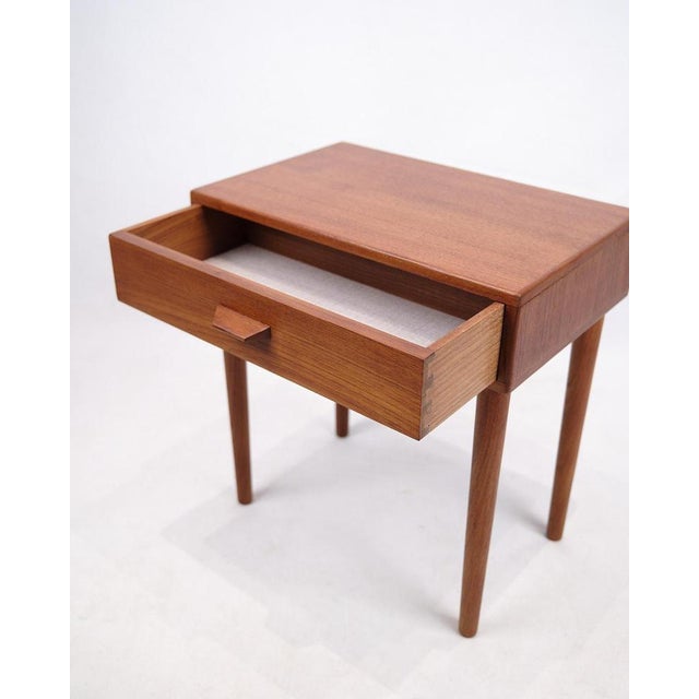 Danish Bedside or Side Table in Teak, 1960s For Sale - Image 4 of 9