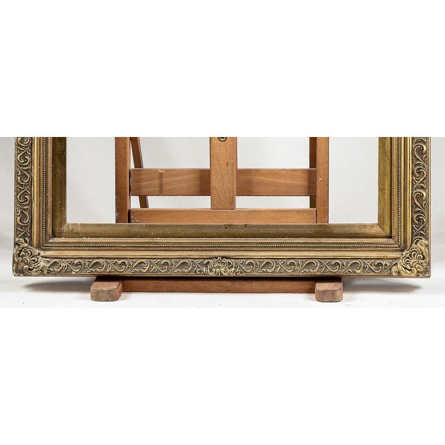 Wood Golden Rectangular Frame For Sale - Image 7 of 12