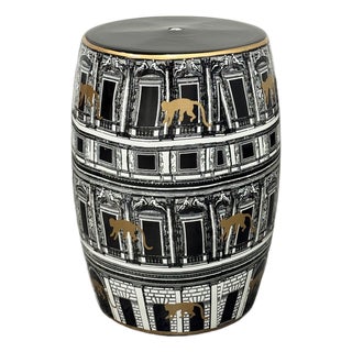 Fornasetti Casa Con Colonne Stool For Sale